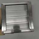 4" Upgrade Metal Dryer Vent Cover for House, Premium Stainless Steel Dryer Vent with 4 Screws Rubber Gasket, Best Exterior Wall Vent Cover with Louvre for Dryer Vents Range Hood Vent AC Vent