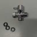 Solid Brass 3-way G1/2 Shower Diverter Chrome Plating