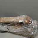 2 Pack Boho Wood Curtain Rods for Windows 48 to 84 inch,1" Adjustable Heavy Duty Window Curtain Rod with Imitation Wood Grain Finials,Rustic Decorative Drapery Rods Set 36-88'',Natural Wood