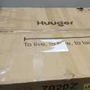 Huuger 55 x 28 Large Electric Standing Desk, Height Adjustable Computer Desk, 27.6" Deep Desktop, Stand up Gaming Office Desk with 2 Hooks, 3 Preset Heights, for Home Office, Rustic Brown