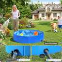 2026 Foldable Dog Kiddie Pool,Portable Hard Plastic Dog Pool,Thickened Kids Swimming Pool For Small Dogs,Collapsible Pet Pool,NonSlip Foldable Plastic Dog Wading Pool,Bathtub For Puppy,32*8in
