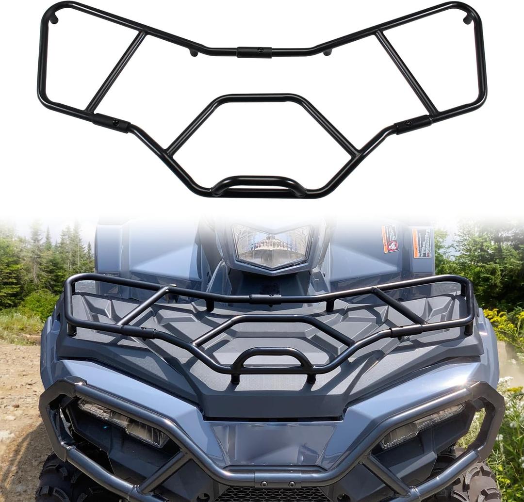 ATV Front Utility Rack Extender Compatible with Polaris Sportsman 570 / Sportsman 450 HO 2021-2025 Accessories, Replacement for #2884842 Heavy Duty Black Steel Rack
