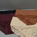 Shapewear for Women Tummy Control High Waisted Seamless Womens Underwear 4-Pack Sexy Lace Plus Size Panties, XL