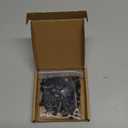 #10 x 1 Truss Head Wood Screws (50 pcs), 18-8 (304) Stainless Steel, Phillips Drive Truss Head Self Tapping Screws, Black Oxide Coated Sheet Metal Screws, Fayeploo (with Phillips Driver Bit)