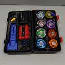 Battling Top Set, X Burst Gyro Toys 12 Spinning Tops 3 Launchers Combat BX Battling Game with Portable Storage Box Gift for Kids Children Boys 0671