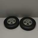 2 Pack 10 Inch Solid Rubber Tire, 5/8 Inch Axle Size Hand Truck Wheels Replacement Tires for Hose Cart, Garden Cart, Dolly Cart, 330 lb Load Capacity1