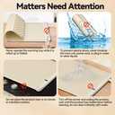 Warming Mat for Food, Upgrade Graphene Full Surface Heating in 10s, Electric Warming Tray with 6 Temperture Settings & 6 Hours Timer, Food Warming Mat for Gatherings, Parties, Daily Use (Beige)