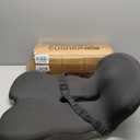 Car Seat Cushion - Memory Foam L-Shaped with Lumbar Support & Anti-Slip Design for Long Driving Comfort (Medium size, Dark/Light Gray)