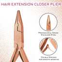 SIVOTE Professional Hair Extension Tools Kit Stainless Steel, Microlink & Itip Extensions Tool Kit, Rose Gold