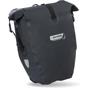 Pannier Rack Bag 26L Volume I Large Capacity Bike Bag 100% Waterproof, Bicycle Panniers Rear Rack Bag for Grocery Touring Cycling I Big Rear Bag, Bike Saddle Bag, Commuter Long Cycling Trip (Black 2)