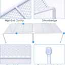 SIBAO Set of 2 Mesh Kitchen Shelves Cabinet Storage Shelf Rack (13.1 x 10.2 Inch) Kitchen Bathroom Pantry Cupboard Desk Home Office, Fridge, Cabinet, Bathroom Cupboard (White)