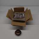 VOHO Brown Candlestick Holders Set of 6, Old Fashioned Candle Sticks Holder Decor for Daily Room/Halloween/Thanksgiving Party, Double Side Taper Candle Holders for Candlesticks/Tealight Candles(Brown)