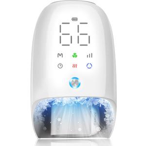 KNQZE Hand Massager with Heat and Compression,Touchscreen Massager with Roller Kneading for Wrist, Carpal Tunnel and Finger Numbness Relief, Mothers Day Gifts for Mom Women & Men (White)