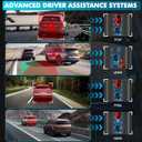 Dash Cam,4K+2K HD Dash Cam Front and Rear, 3.2 IPS Screen Dashcam,Built-in ADAS BSD WiFi GPS Dash Camera for Cars,App Control, 170Wide Angle,24H Parking Mode, Night Vision, Loop Recording,G-Sensor
