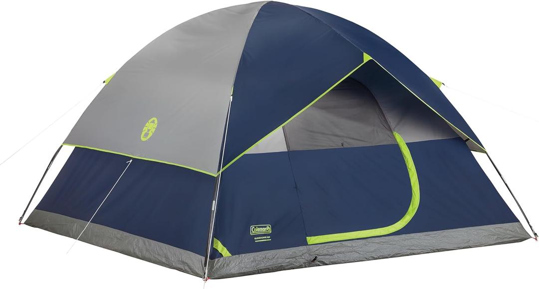 Coleman Sundome Camping Tent with Rainfly, 6 Person Tent Sets Up in 10 Mins, Weatherproof Shelter for Camping, Festivals, Backyard, Sleepovers, & More