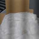 Ultra Soft Cozy Faux Fur Throw Blanket, Fuzzy Plush Thick Bubble Blanket, Luxury Fluffy Blanket for Couch, Sofa, Bedroom, and Living Room, 50x60 Inches, Cream White