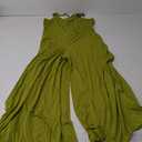 Jumpsuits for Women 2025 Summer Sleeveless Casual Loose Wide Leg Long Pant Rompers One Piece Beach Vacation Outfits Green M