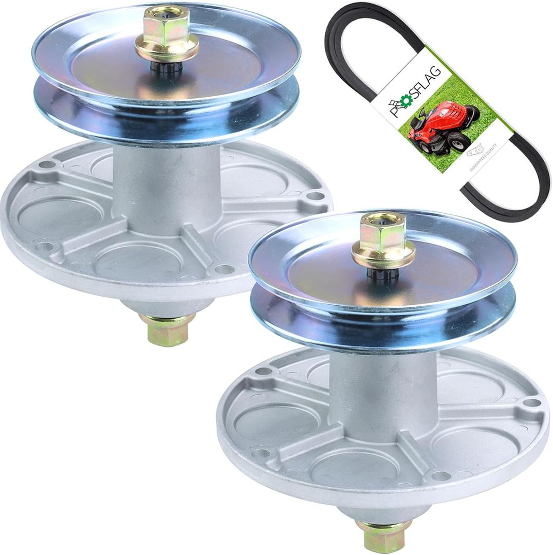 2 Pack 1001046 Spindle Assembly with 92851MA Pulley 37X62MA 1/2x86 Belt Replaces Murray 1001046 Spindle, Murray 492574MA Spindle Assembly, 092574, 090905, 094129MA for Murray 40 Inch Decks