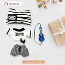 17cm/15cm Dolls Outfit Clothes Set,Accessories for Doll,Clothes Set for Dolls Dress Up (No Doll) (White+Black)