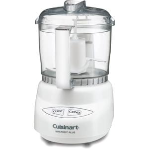 Cuisinart Mini-Prep Plus Food Processor, 24-Ounce Mini Food Processor to Chop Herbs, Vegetables, and Hard Cheese, 24-Ounce Work Bowl, Reversible Stainless Steel Blade, DLC-2A, White