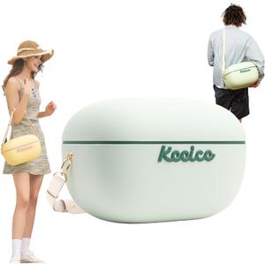 KEEICE 6QT+12QT Insulated Hard Cooler, Retro Beach Cooler Combo Portable Small Ice Chest for Picnic, Hiking, Camping, Travel, Green