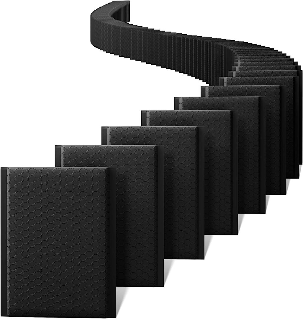 Metronic Bubble Mailers 6x10 Inch 100 Pack Black Usable Size 6x9" Opaque Padded Envelopes Waterproof Bubble Envelopes Cushioning Mailer for Small Business Mailing Makeup Jewelry Gifts, 6x10" 100pc