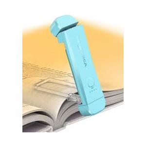 Book Reading Light,Silent Touch Book Lamp for Reading in Bed,Rechargeable Clip on Booklight with 3 Amber Colors & 7 LEDs Precise Dimming for Eye Caring Night Reading,Books Lovers,Kids,Black