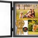 9x11 Shadow Box Frame with Shatter-Resistant Glass, Shadow Box Display Case with Soft Linen Back for Tabletop and Wall Display, Memory Box Display Case for Flower, Tickets, Magazine and 3D Items