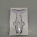 7 Color Galvanic Machines - Red Light Therapy for Face and Neck, Face Massager Tool for Wrinkles, Double Chin, Vibrating Facial Massager with Thermals, White