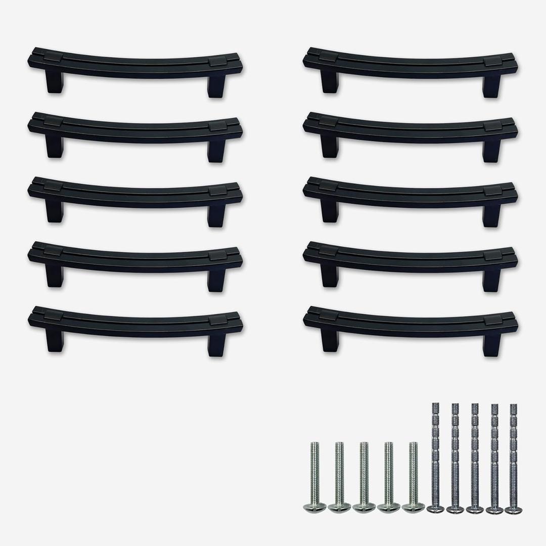 Kitchen Cabinet Hardware Handle, a Set of 10 Bags, Metal Handle is Suitable for cabinets, Drawers, etc