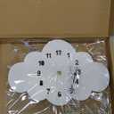 VOSAREA Cloud Shaped Silent Wall Clock Wooden Wall Clock for Nursery Kids Room