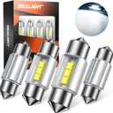 SEALIGHT 31mm DE3175 LED Bulbs DE3021 DE3022 LED Bulbs CSP-2525 Ceramic Chipsets 6500K White Super Bright Error Free CANBUS Interior Car Light for Dome Map Door License Plate Lights Bulbs (Pack of 4)