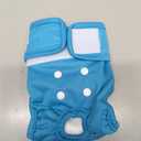 wegreeco Washable Reusable Premium Female Dog Diapers, Small Medium Large Size, Pack of 3,Dog Doggie Puppy & Doggy Diapers Female,Period Panties in Heat (Small) (Small (Newborn-10.5" Waist), Bright Color)