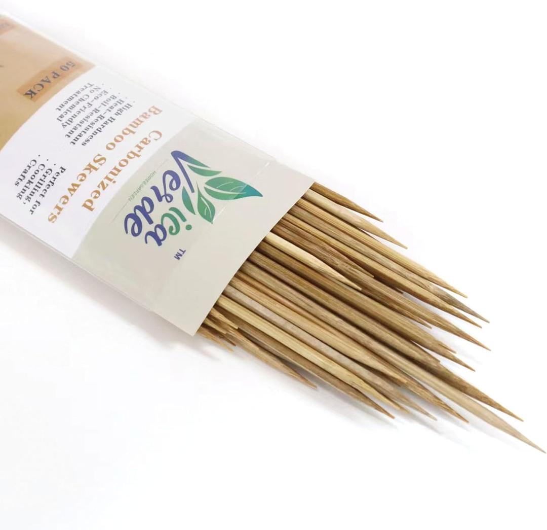 3 x 50PCS Natural Bamboo Stakes for Plants, 12 Inch Garden Stakes with Pointed Tips, Plant Support Stakes for Tomatoes, Flowers, Vines, Seedlings, Outdoor Gardening Supplies (Brown)