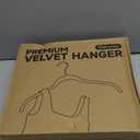 Premium Velvet Shirt Hangers 30 Pack, Non-Slip 360 Swivel Hook Slim Flocked Coat Hanger, Space Saving Felt Hanger for for Tank Top, Blouses, Strappy Dresses (Beige)