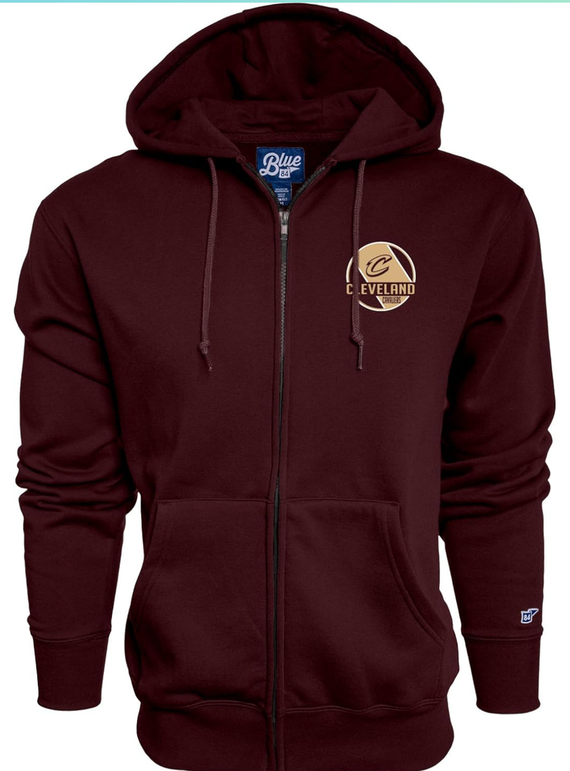 Blue 84 NBA Officially Licensed Full Zip Hooded Sweatshirt Icon Team Color, XL