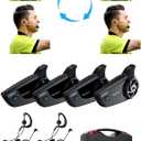 2~8 Person Referee Headset, Ref Communication System for Football Soccer Handball Fishing ATV (4S8 Pro(Model 1 Overhook Earphone))