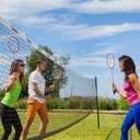 Baden Champions Volleyball/Badminton Portable Combo Set, 4 Raquets + 3 Birdies + Boundary + Volleyball + Pump + Carry Bag