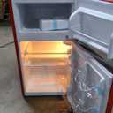 Frigidaire Retro Compact Fridge Freezer Combo, 3.1 cu. ft. Capacity, Small Top Freezer Refrigerator, Mini Fridge with Built-in Bottle Opener  19"D x 20.5" W x 33.5" H (Red)