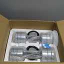 Steel Dumbbells Ultracompact & Adjustable Chrome Dumbbell Set 20lb Pair) with Foam Handles Home Gym Workout (Standard-Finish 20lb×2)