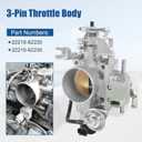 3-Pin Throttle Body 22210-62220 Compatible with Toyota 4Runner 1996-2002, Tacoma 1995-2004, T100 1995-1998, Tundra 2000-2004 3.4L # 2221062220 2221062230 22210-62230