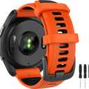 OVERSTEP Compatible with Garmin Forerunner 970, 965, 955, 945, 935 Replacement Band, 22mm Wide Interchangable Bands for Fenix 7, Fenix 6 GPS, Fenix 5 Plus Smart Watch