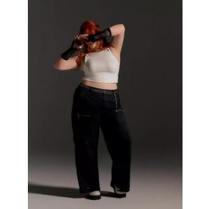 Torrid Baggy Cargo Stretch Twill High-Rise Pant, 26R