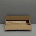 QDWIS Wood Curtain Rods for Windows 28 to 48 Inch, 1'' Adjustable Decorative Drapery Rods with Imitation Wood Grain Leaf Pattern Finials, Boho Heavy Duty Window Curtain Rods Set 18''-60''