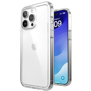 Speck Clear iPhone 15 Pro Max Case - Slim, Drop Protection - Scratch Resistant, Anti-Yellowing, 6.7 Inch Phone Case - GemShell Clear