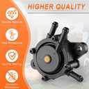 JUSTTOP Fuel Pump with Filter & Oil Hose, Compatible with Kohler 17HP-25HP, Briggs and Stratton, John Deere, Honda, Kawasaki, Yamaha Small Engine Lawn Mower, Replace 808492 808656
