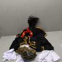Fun Shack Pirate Costume Women's Deluxe Buccaneer Outfit with Corset Jacket, Dress, Hat (Medium, Black)