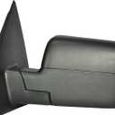 Dependable Direct Driver Side Mirror Fits Ford F-150 2004-2008  Power Remote, Non-Heated, Non-Folding, Unpainted  Left Rear View Door Mirror OEM, FO1320233, 8L3Z17683EA, 4L3Z17683BAB, 6L3Z17683BA