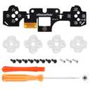 eXtremeRate Face Clicky Kit V3 for PS5 Controller BDM-010 BDM-020 Face Buttons, Custom Hard Silicone Tactile Switch Dpad Action Buttons Mouse Click Kit for PS5 Controller BDM 010 020 - NO Controller