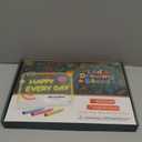 Rechargeable Led Drawing Board with 8 Colors, 16-Inch Light Up Acrylic Dry Erase Board with 12 Markers, Light Up LED Note Board with Built-in Stand, Sketching Gift Toy for Kids/Girls/Teens (Beige)